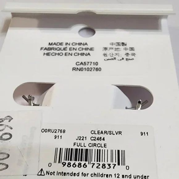 kate spade Silver Hoop Earrings Full Circle Huggies - Picture 4 of 6